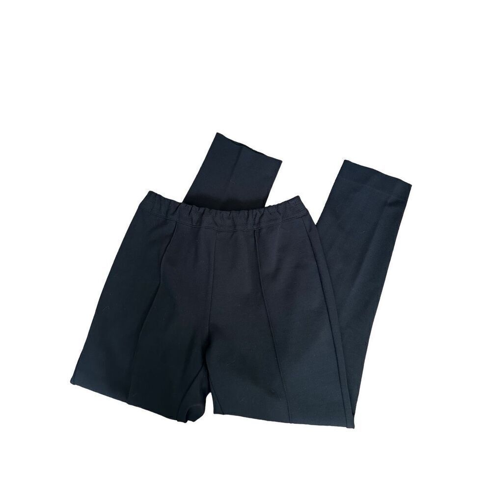 Soft Surroundings Women’s S Pull On Elastic Waist Black Tapered pleated pants